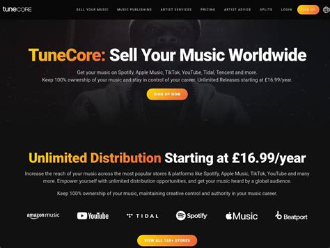 tunecore uk sign in.
